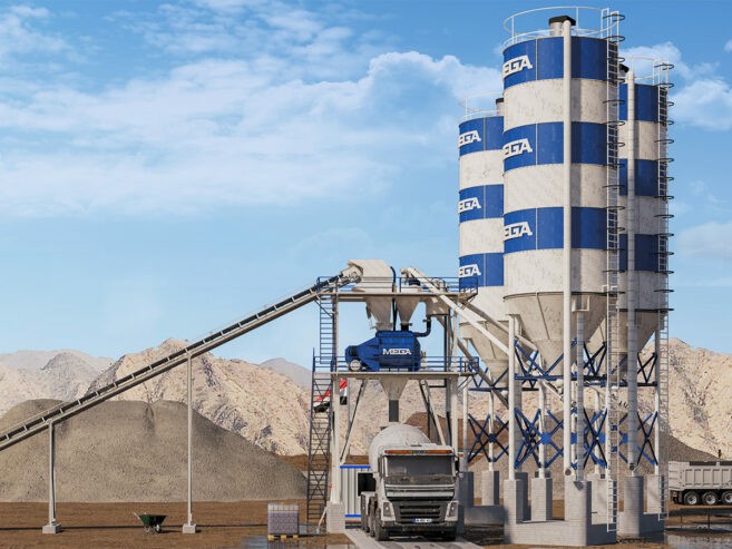Centrale à Béton d’une capacité de 120 m³ par heure à Vendre
