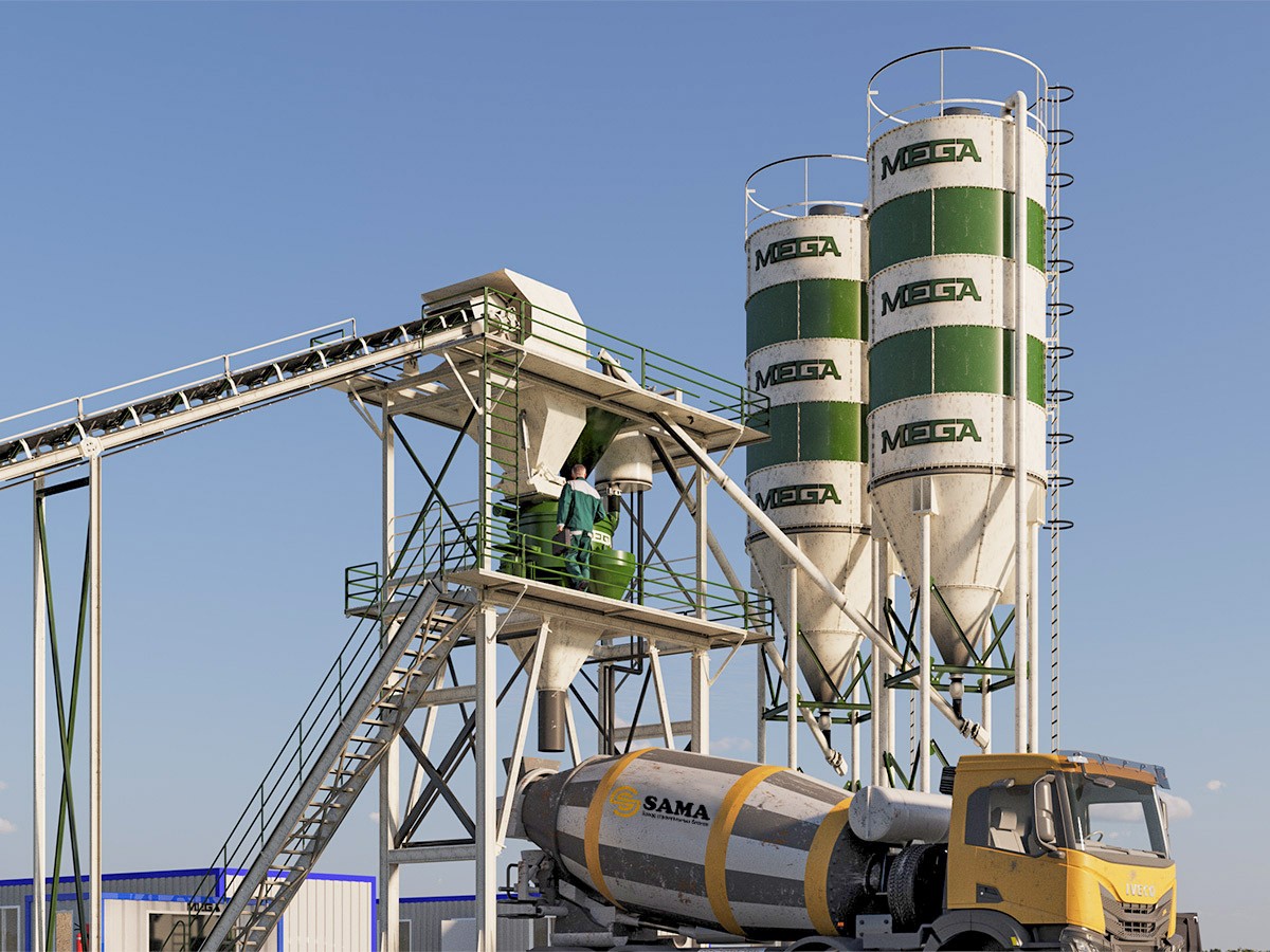 Centrale à Béton d’une capacité de 30 m³ par heure à Vendre