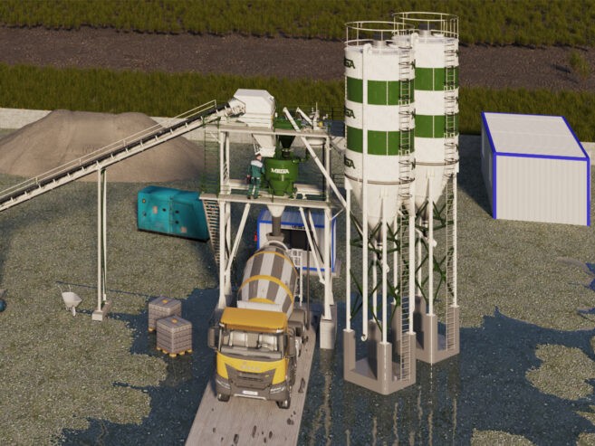 Centrale à Béton d’une capacité de 30 m³ par heure à Vendre