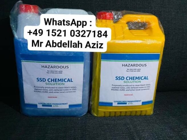 How to use SSD chemical solution for cleaning black dollar