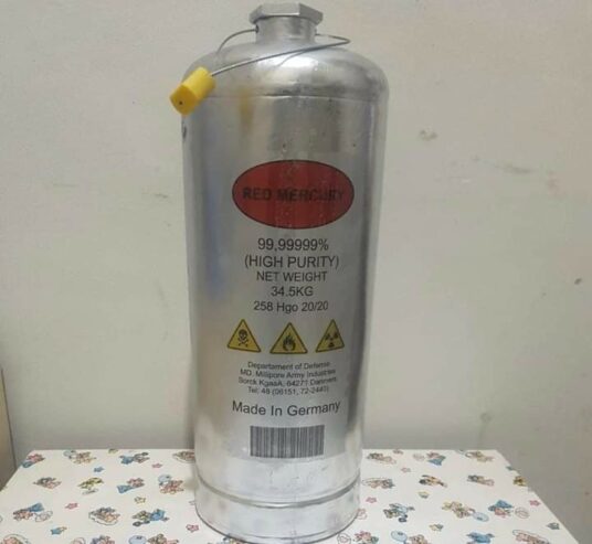 Buy 99.9% Pure Red Liquid Mercury