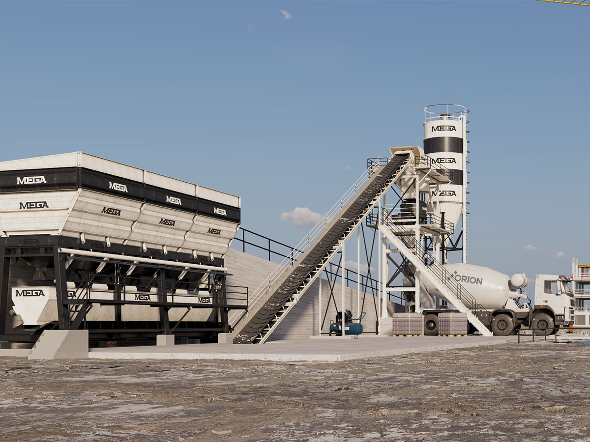 Centrale à Béton d’une capacité de 30 m³ par heure à Vendre (Mélangeur à Pales)