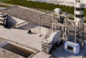 Centrale à Béton d’une capacité de 30 m³ par heure à Vendre (Mélangeur à Pales)