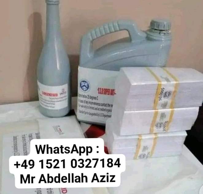 Black dollar currency cleaning chemical