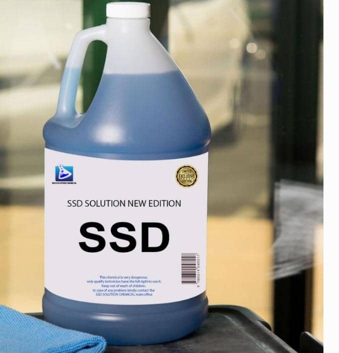 Nettoyage des billets noirs a base de SSD SOLUTION CHEMICAL