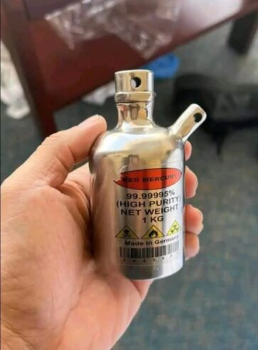 Buy 99.9% Pure Red Liquid Mercury