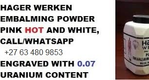 White and pink embalming powder in Luanda Angola+27 63 480 9853