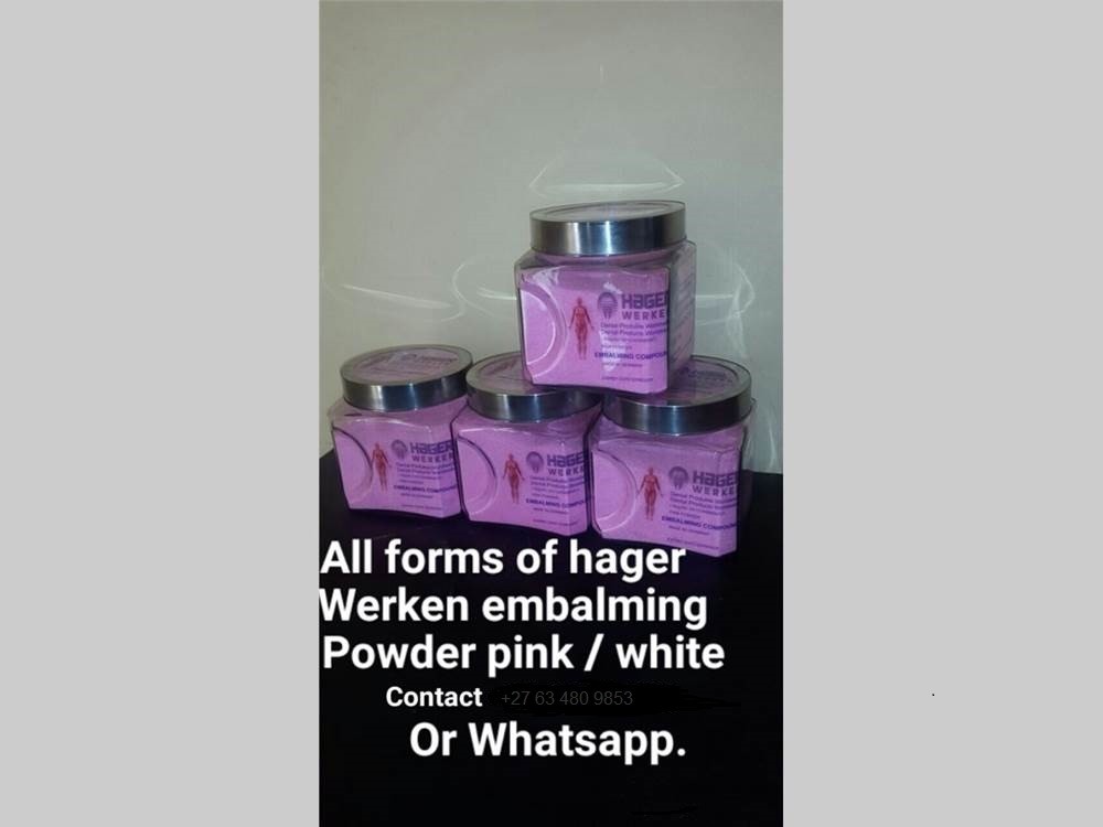 White and pink embalming powder in Luanda Angola+27 63 480 9853