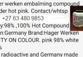 Embalming powder pink and white in East London South Africa+27 63 480 9853