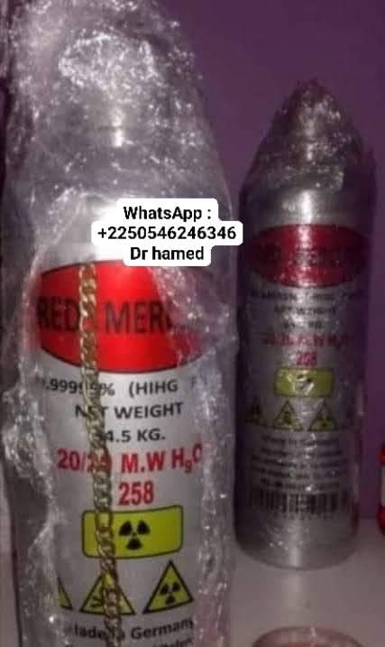 Mercure liquide rouge pur à vendre UMP