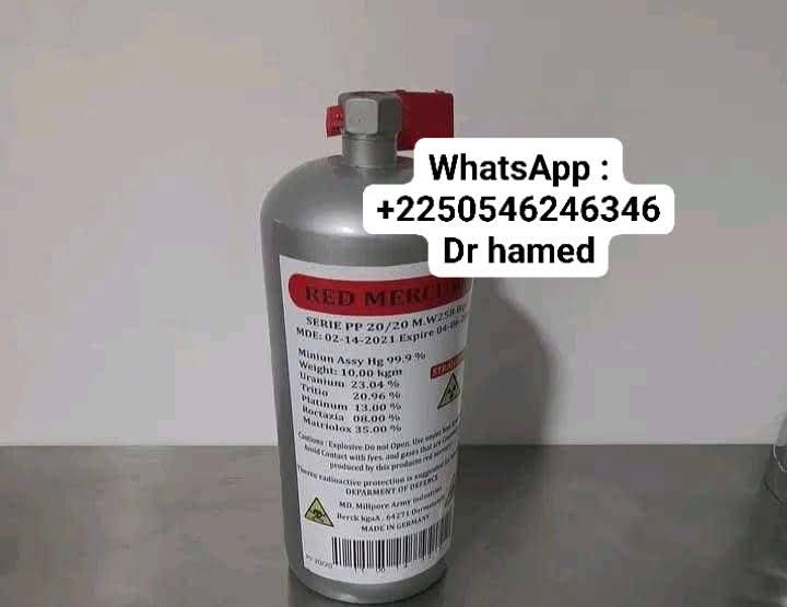 Mercure liquide rouge pur à vendre UMP